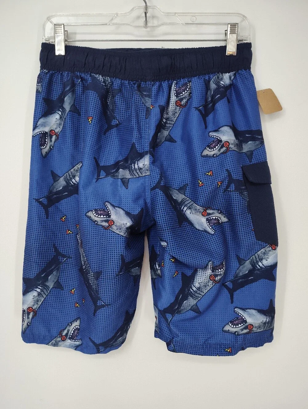 Cat & Jack Navy Blue Swim Shorts Boys Size Xl, 16